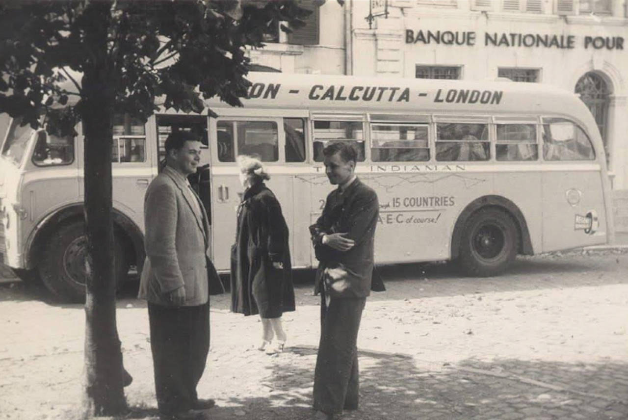 World longest bus route trip Calcutta London year 1960